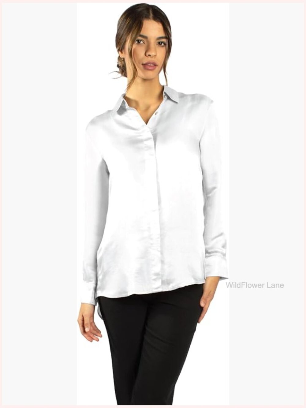 Silk Blouse Button Down Shirt For Women - 27 Momme Mulberry Silk